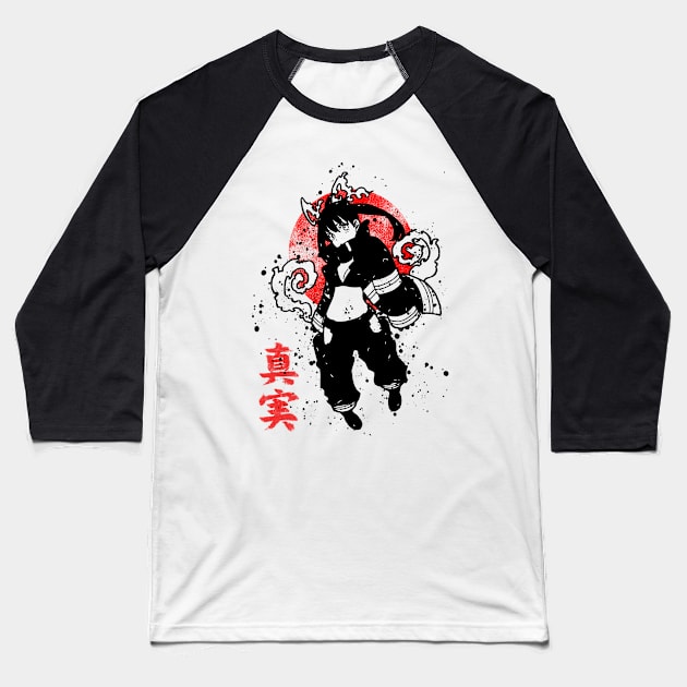 Oni Matao Baseball T-Shirt by ZuleYang22